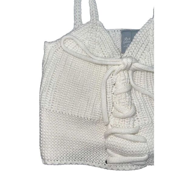 Crochet knitted top bra top - Picture 3 of 5